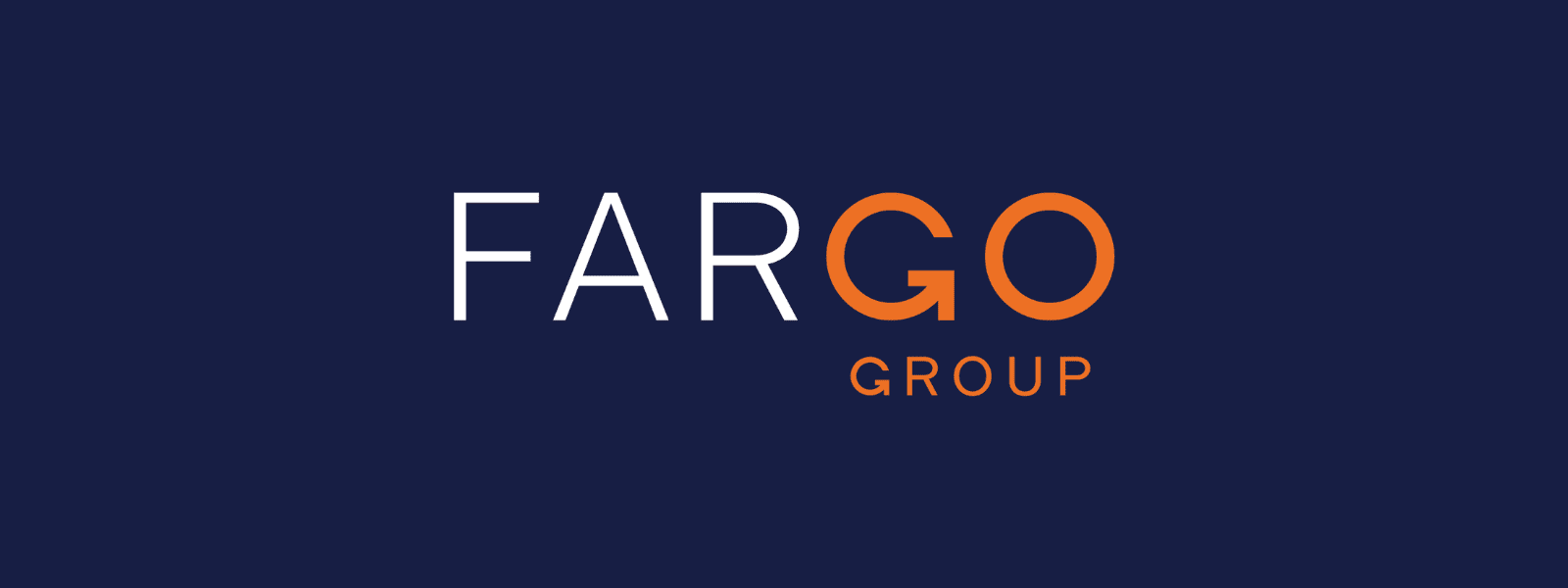 The Fargo Gruop logo blue and orange
